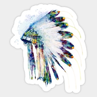 Indian Colorful Headdress Sticker